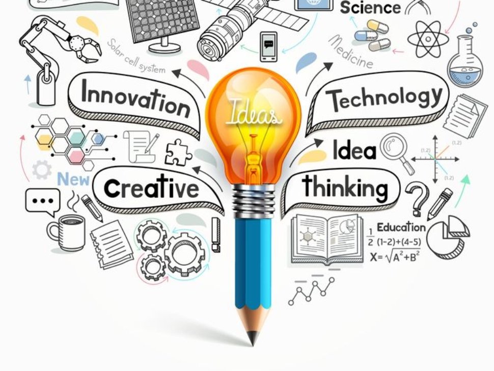 Light bulb pencil doodles idea conceptual vector image on VectorStock